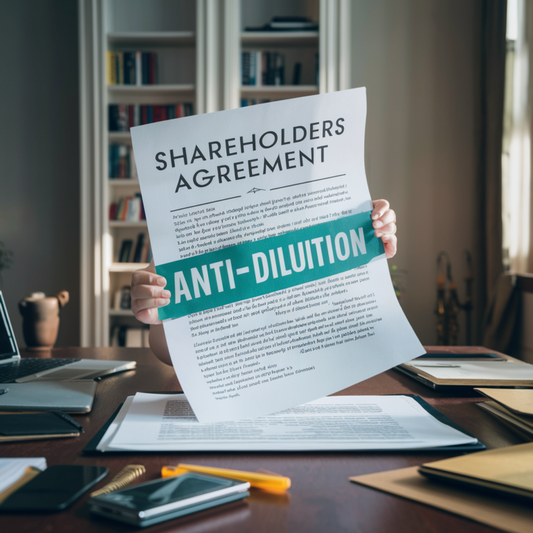 anti-dilution clause in shareholders agreement anti-dilution protection
