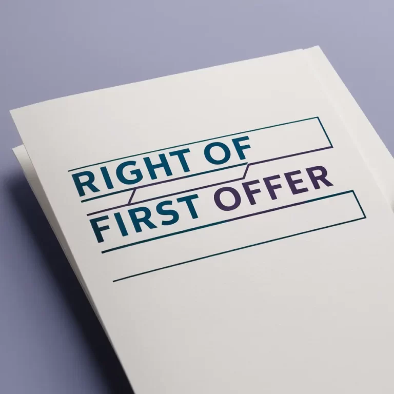 Right of First Offer (ROFO)) in Shareholders' agreement. Important element of shareholders' agreements.