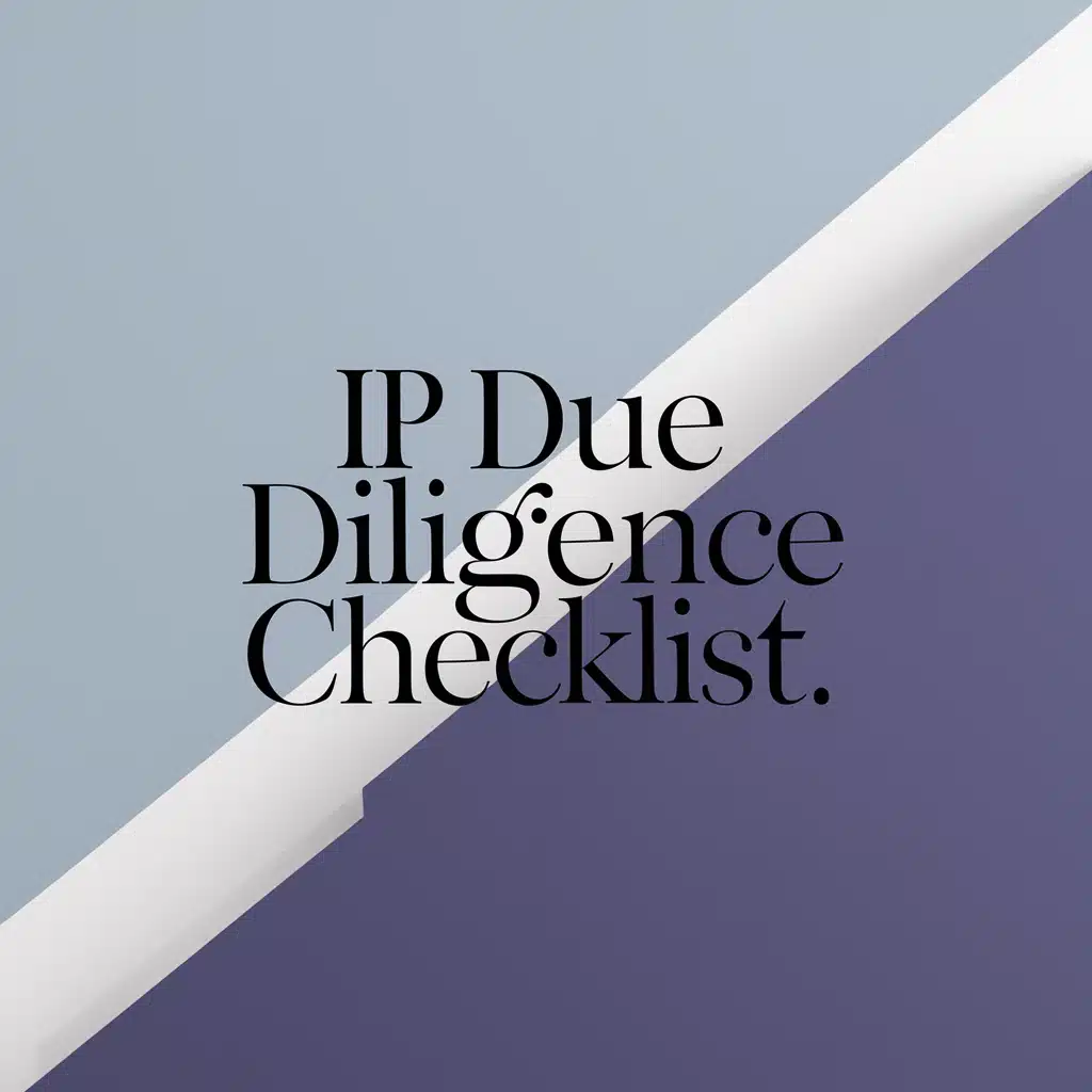 IP Due Diligence Checklist Corporate Law Firm in Mumbai