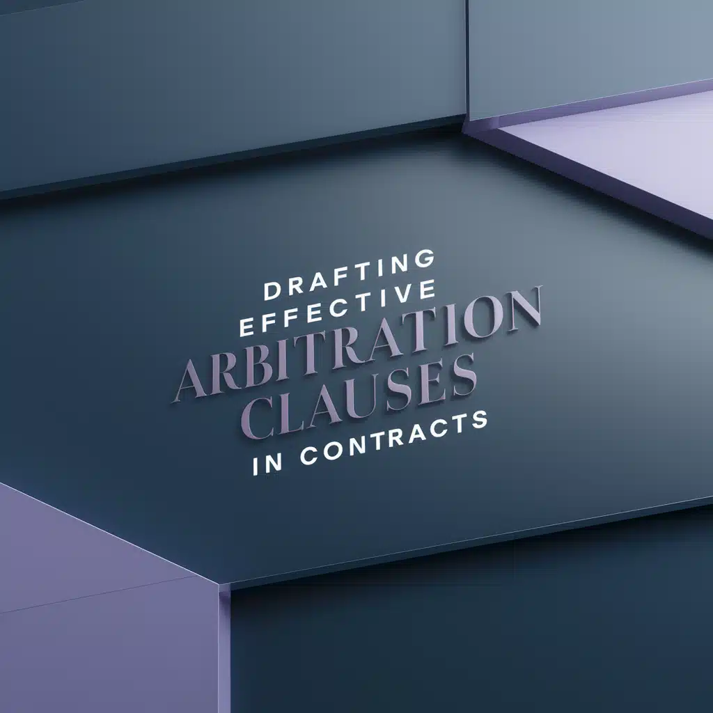 Drafting Effective Arbitration Clauses in Contracts