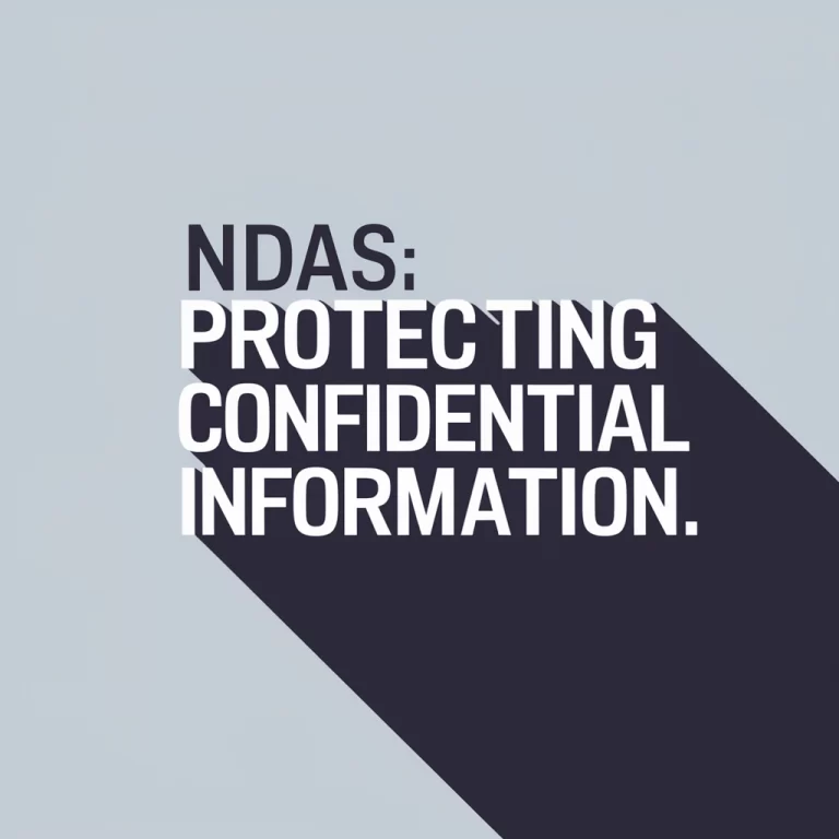 Non-Disclosure Agreements (NDAs): Protecting Confidential Information