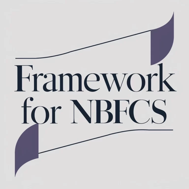 regulatory framework for non banking financial companies (nbfcs)