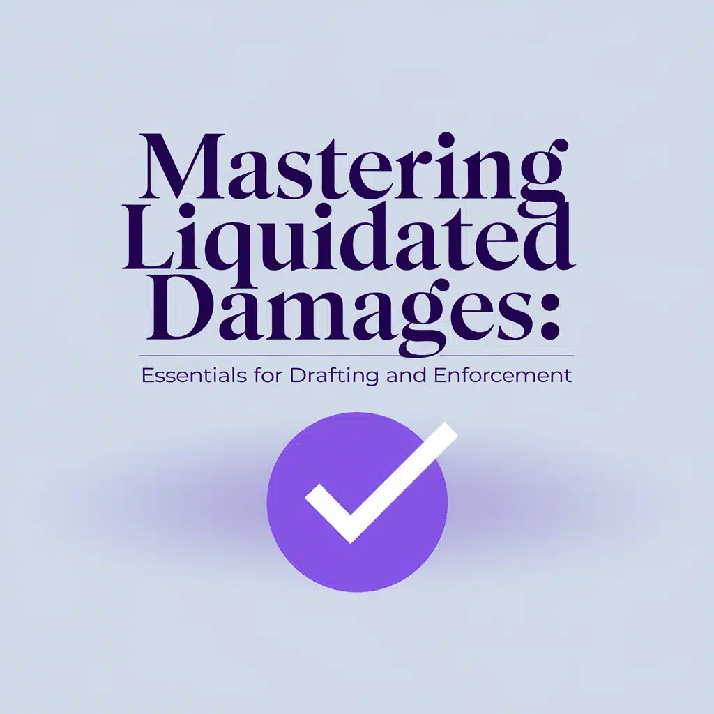 Mastering Liquidated Damages: Essentials for Drafting and Enforcement