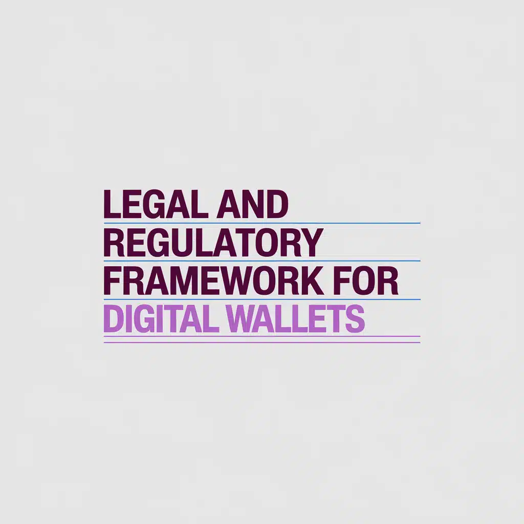 Legal and Regulatory Framework for Digital Wallets