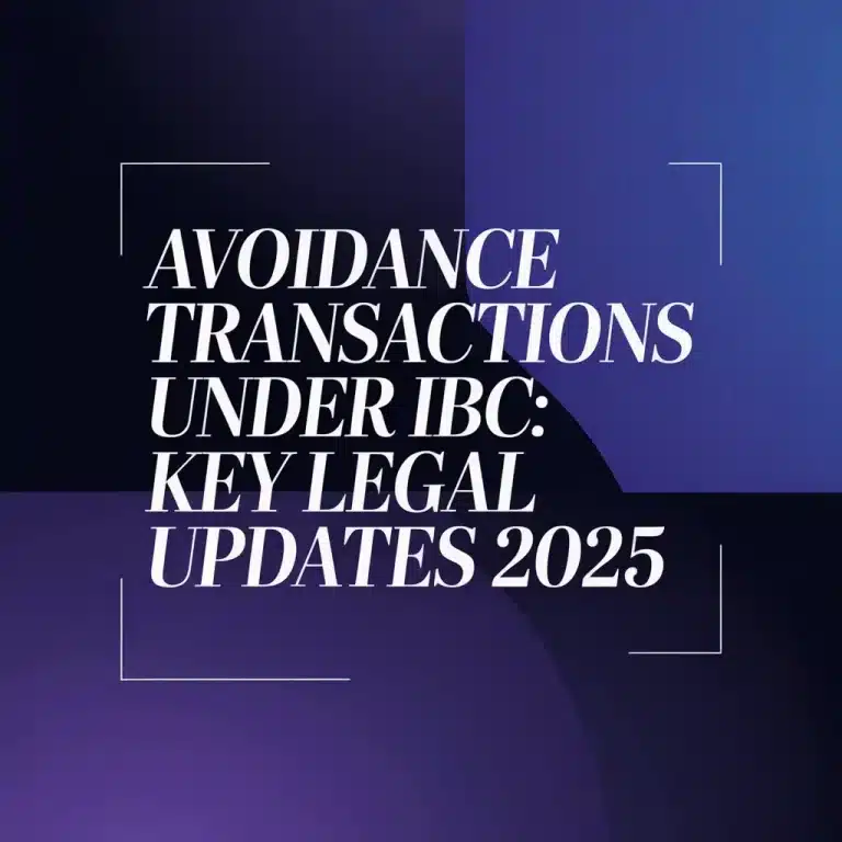 Avoidance Transactions Under IBC Key Legal Updates 2025