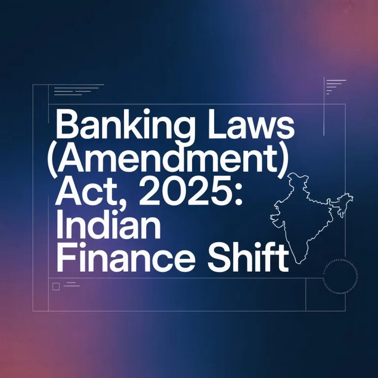 Banking Laws (Amendment) Act, 2025 Indian Finance Shift