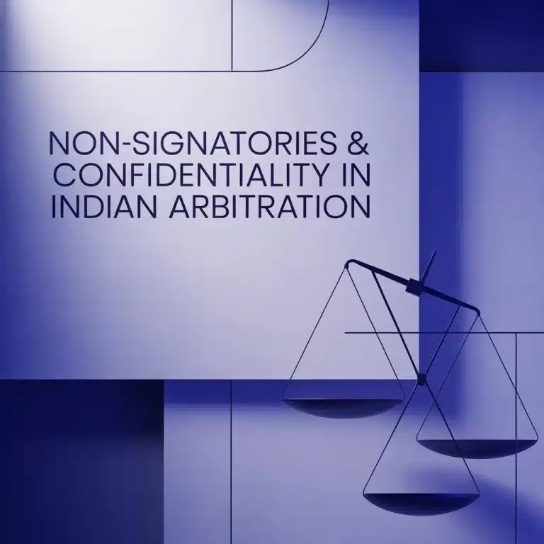 Non-Signatories & Confidentiality in Indian Arbitration