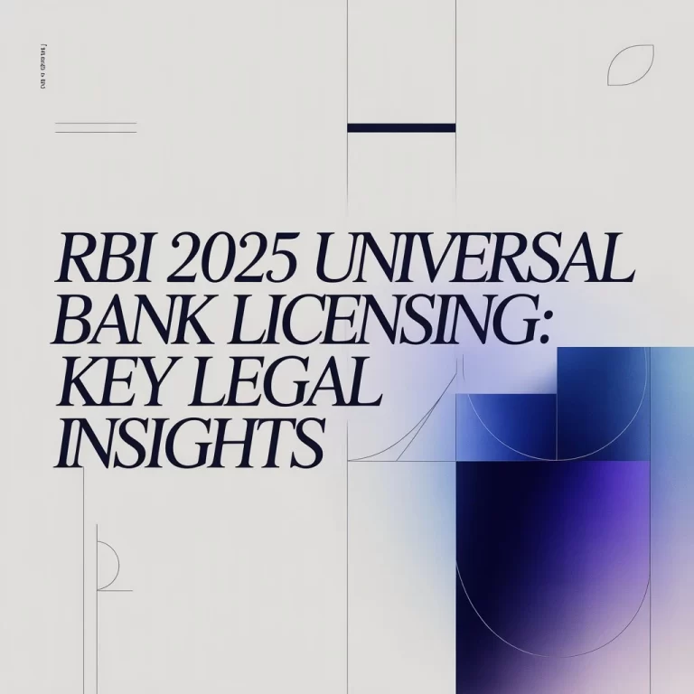 RBI 2025 Universal Bank Licensing Key Legal Insights
