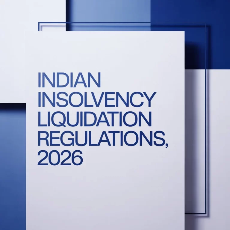 Indian Insolvency Liquidation Regulations, 2026