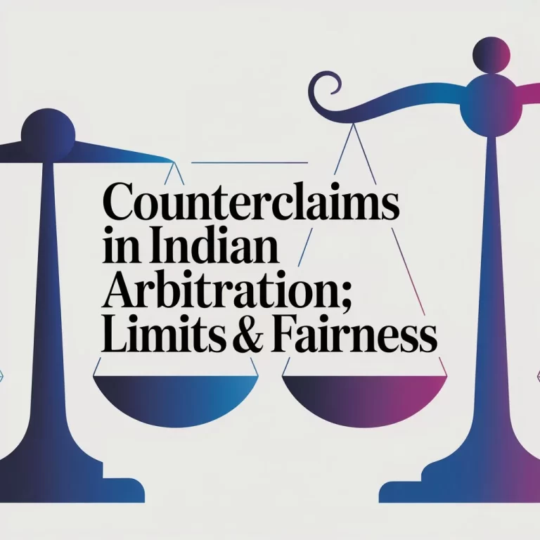 Counterclaims in Indian Arbitration: Limits & Fairness