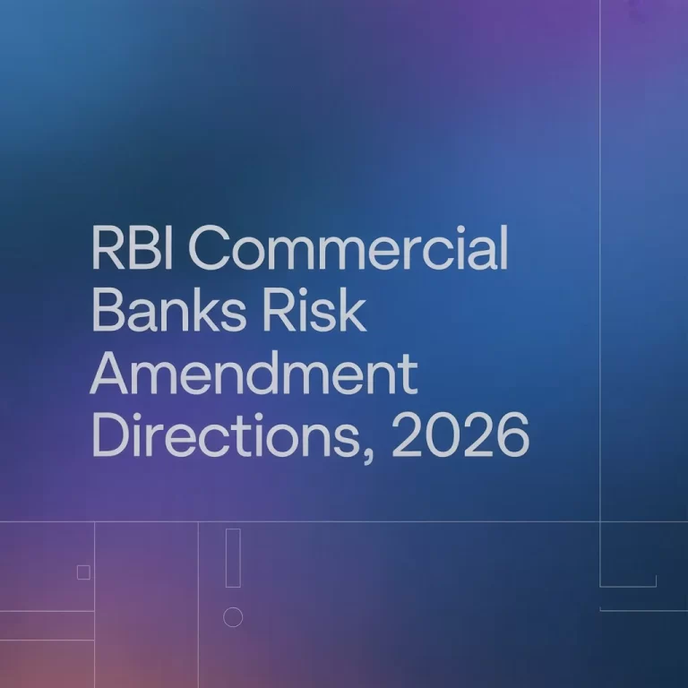 RBI Commercial Banks Risk Amendment Directions, 2026