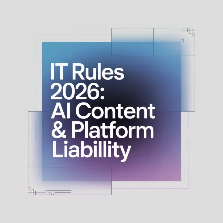 IT Rules 2026 AI Content & Platform Liability